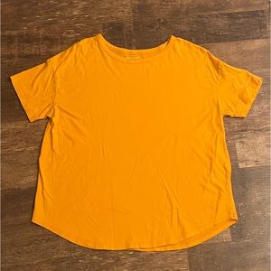 Gorgeous Bright Orange Westbound Modal Cotton blend Top Shirt Size Large